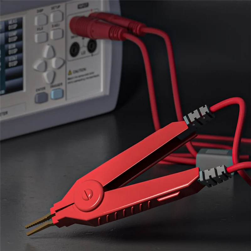 ABMF-Meter Test Leads Terminal Kelvin Clips Cable Wires To 4Mm Banana Plugs Gold-Plated