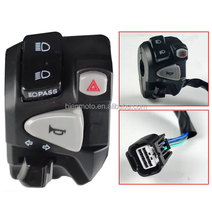 Moto Switch Accessories Left Handle Click150 Accessories Modified Double Flashing Turn signal Switch Motorcycle Switch