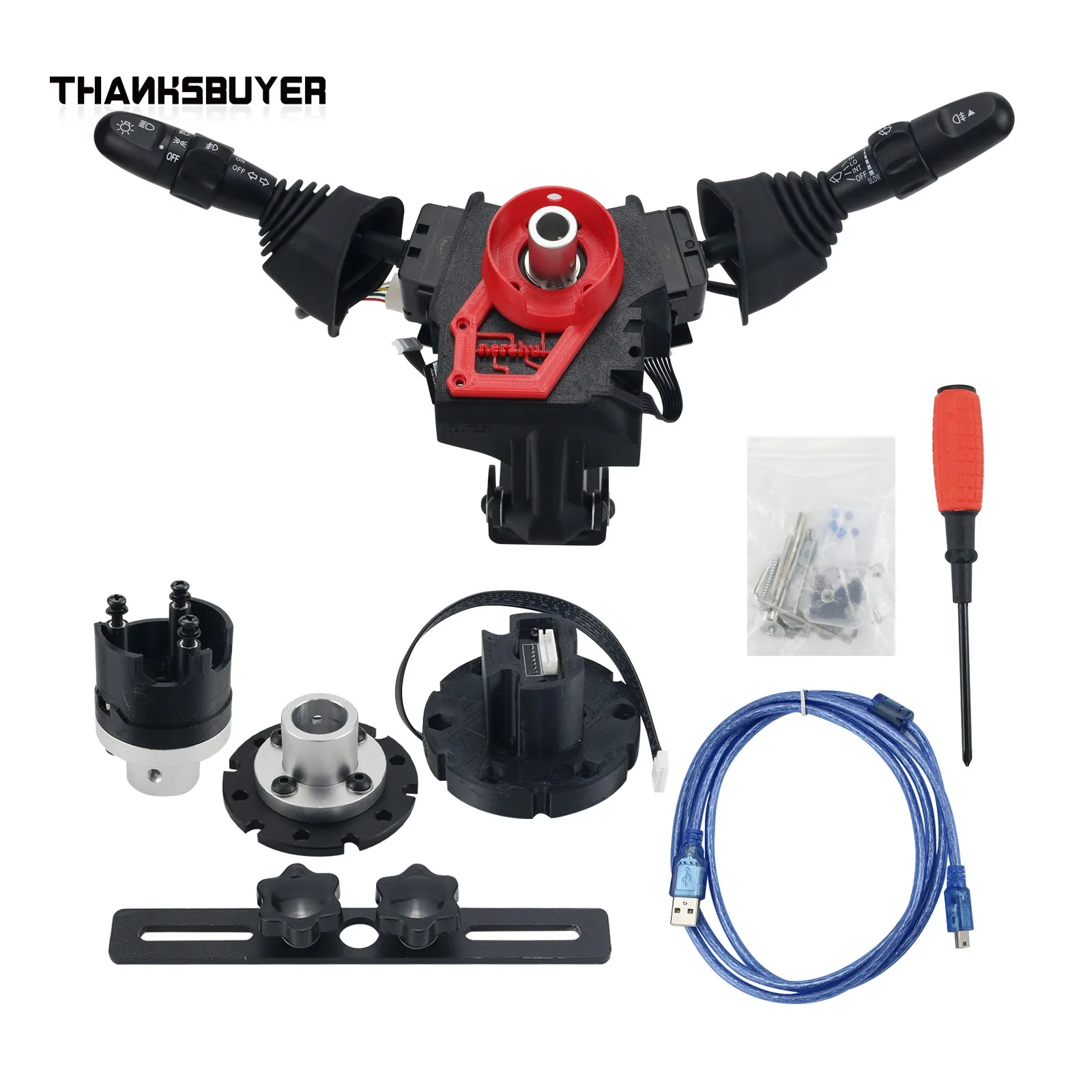 ウインカーとワイパースイッチ,Logitech g29,g27,g25,thrustmaster 