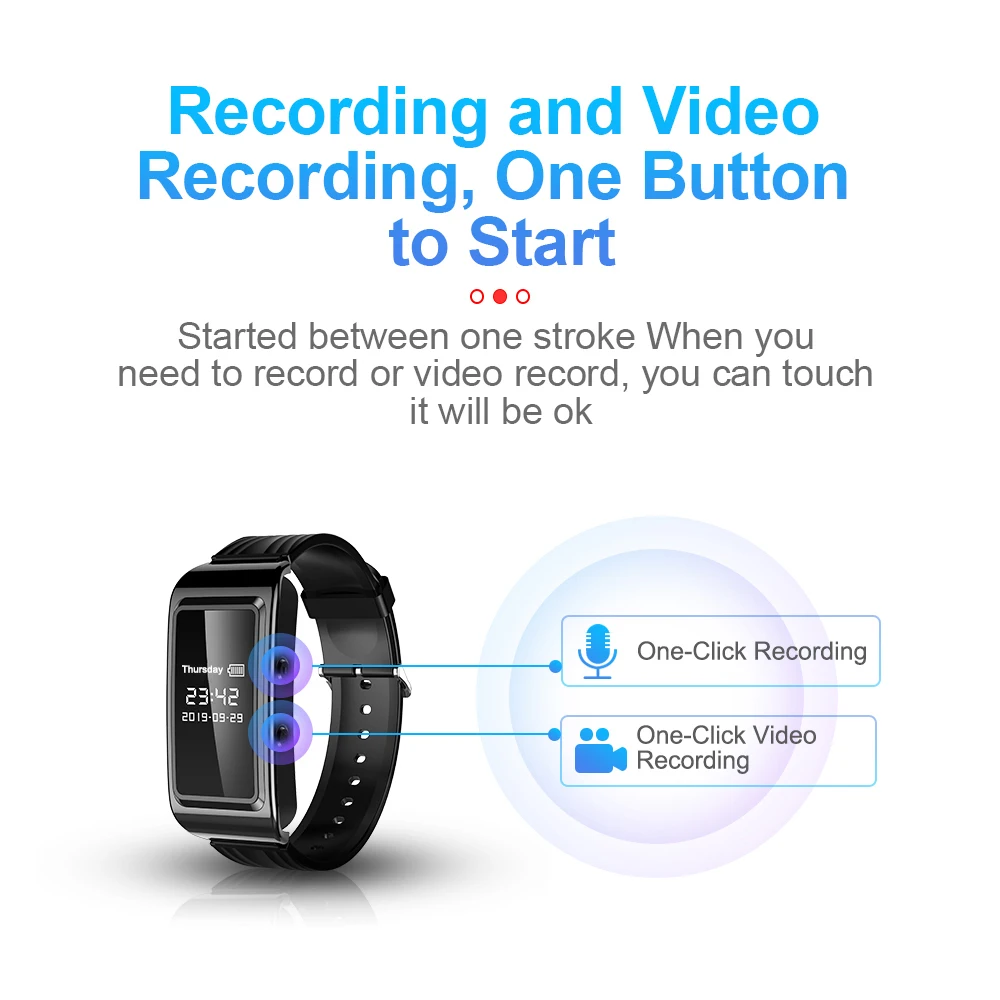 Mini Camera Watch Voice Video Recorder 1080P HD DV Professional Digital Bracelet Dictaphone Sound Small Micro For Home Secure