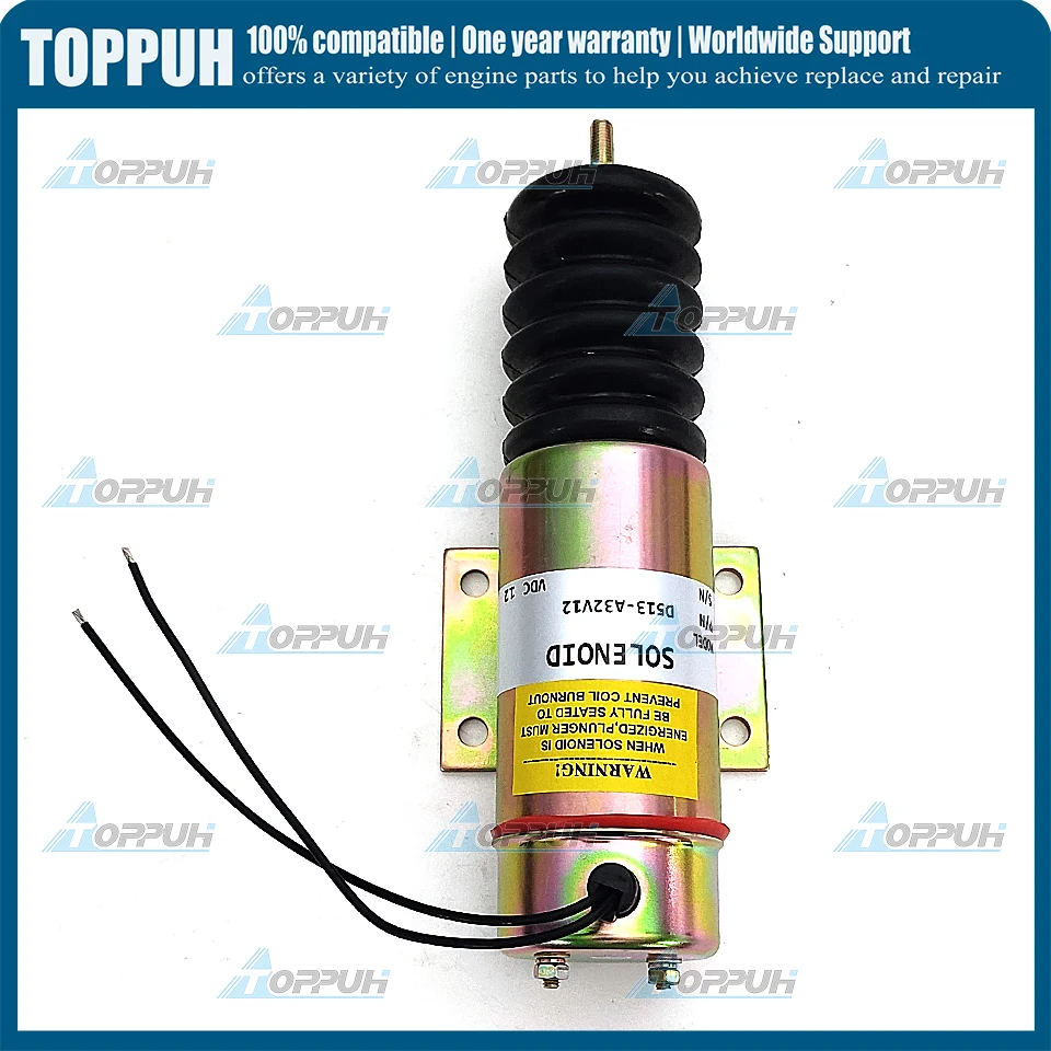 12V D513-A32V12 Fuel Shutoff Solenoid D513A32V12 For Trombetta Cummins 12V D513-A32V12 2011-12E2U1