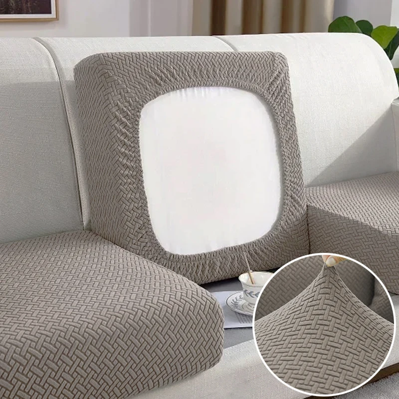 Thick Jacquard Sofa Seat Cover Elastic Sofa Cover Protector Couch Cover for Sofa Anti-dust Removable Sofa Cushion Cover