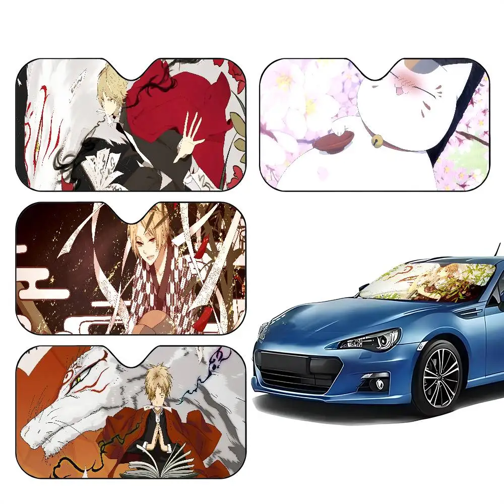 

Cute N Natsume's Book Of Friends Car SunShade Car Sunshade Covers Cover Universal Windscreen Folding Visor