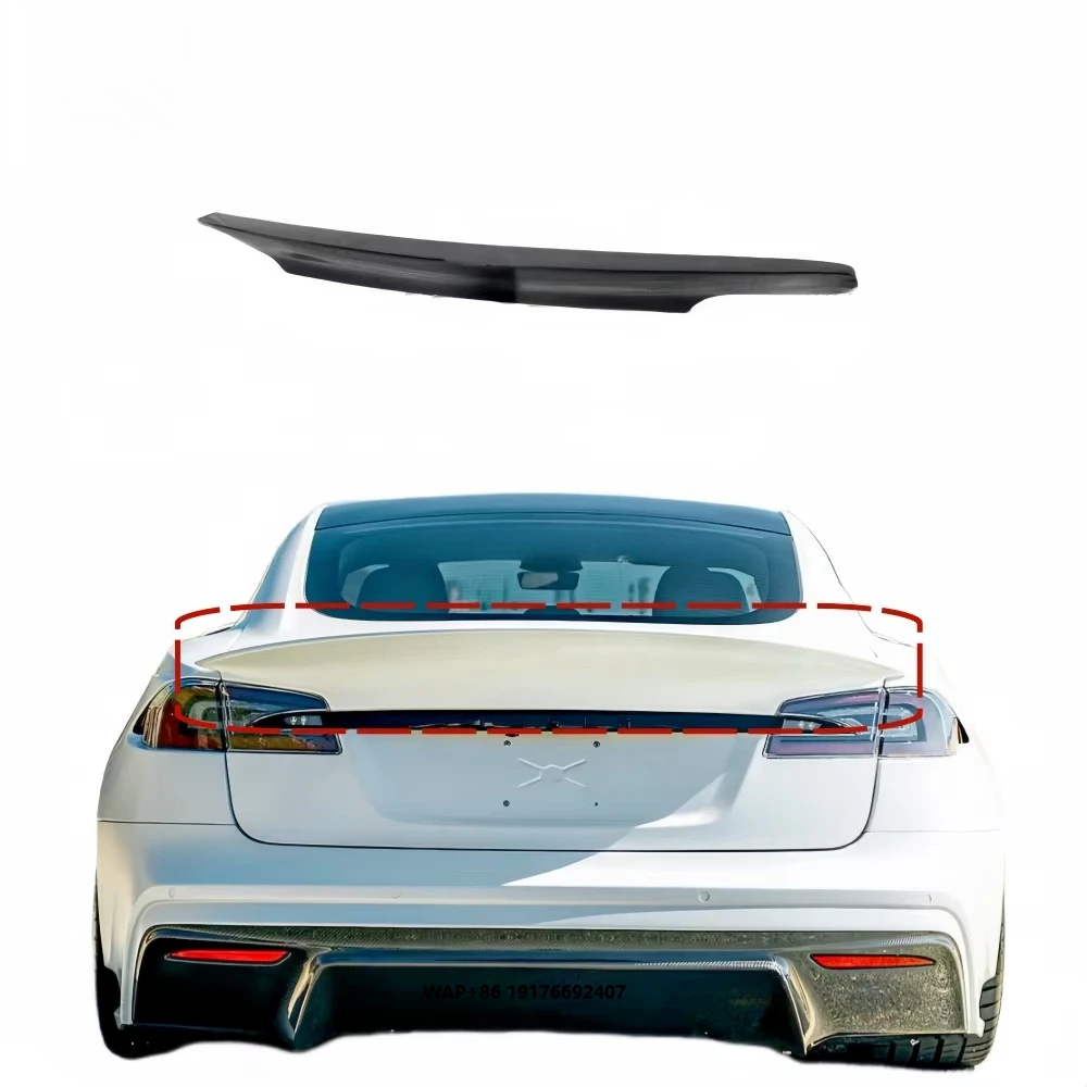 

2014-2020 for Model S Upgraded up Style Carbon Fiber Rear Spoiler Wing Bumper Rear Wing Trunk Spoiler Diffuser Body Kit