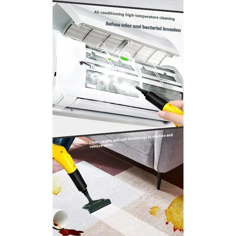 Пароочиститель Многофункциональный высокотемпературный очиститель кухонного жира, ковров, матрасов, пароочиститель