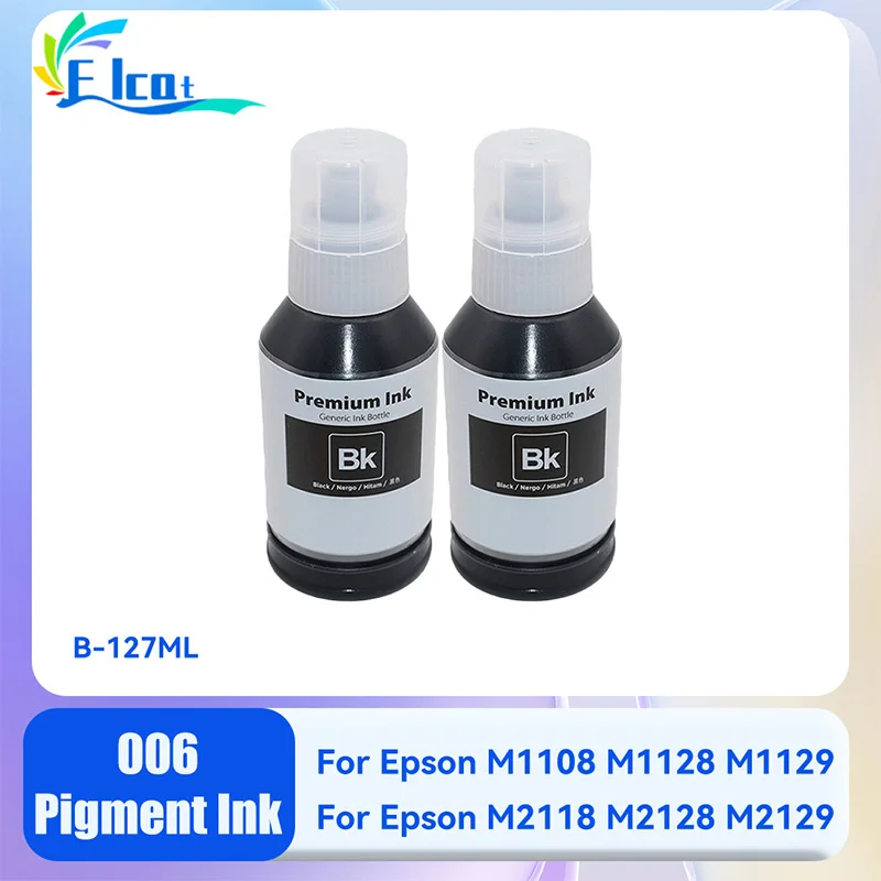 

006 для Epson 006, черные пигментные чернила, пигментные чернила для Epson M1108 M1128 M1129 M2118 M2128 M2129, пигментные чернила для принтера