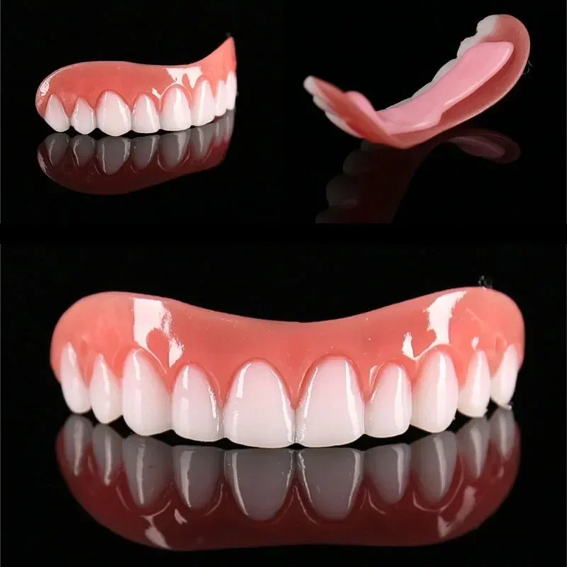 

Braces Top Row Of White Braces Silicone Imitation Adhere Health Veneer Denture