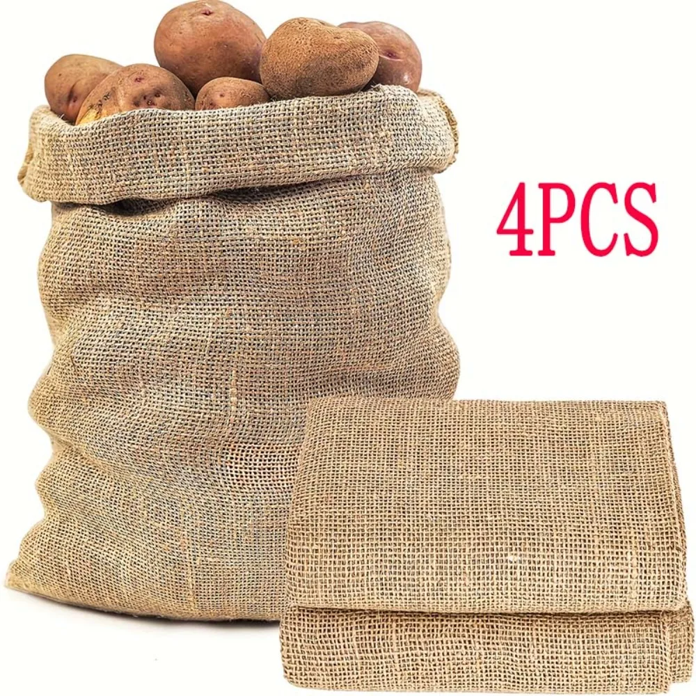 

Burlap Sack for Plants Natural Jute Bags of Potatoes Plant Grow Bags Potato Sacks Race Bags Potato Storage