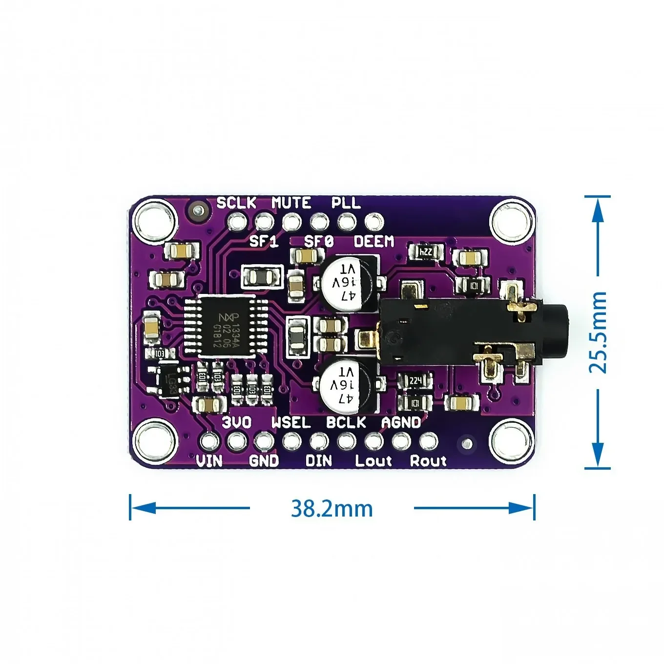 UDA1334A DAC Module CJMCU-1334 UDA1334A I2S DAC Audio Stereo Decoder Module Board For Arduino 3.3V - 5V