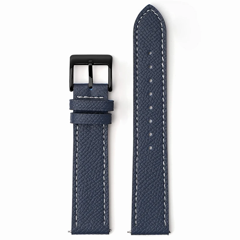 Epsom Uhrenarmband 18 mm 19 mm 20 mm 22 mm Kalbsleder-Uhrenarmband Schnellverschluss-Uhrenarmband Handgefertigter Armbandgürtel mit Palmenmuster – Detail 13