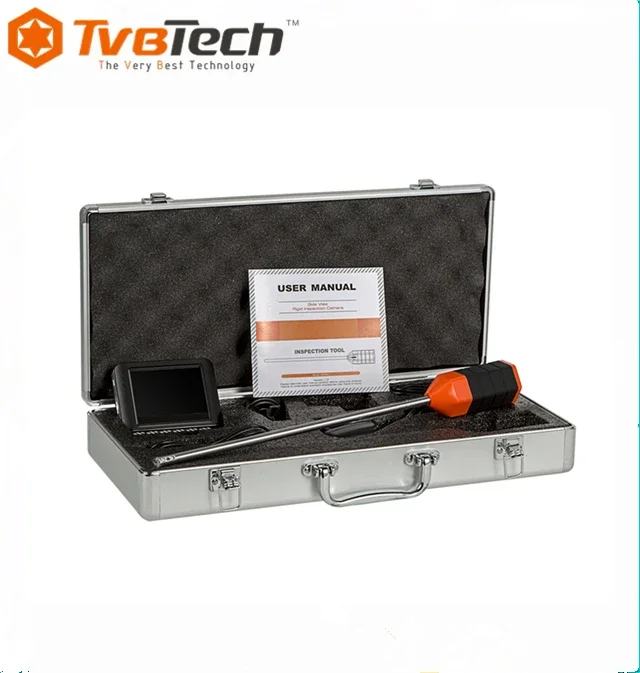 กล้องตรวจสอบมุมมองด้านข้าง 90 องศา Borescope วิดีโอ