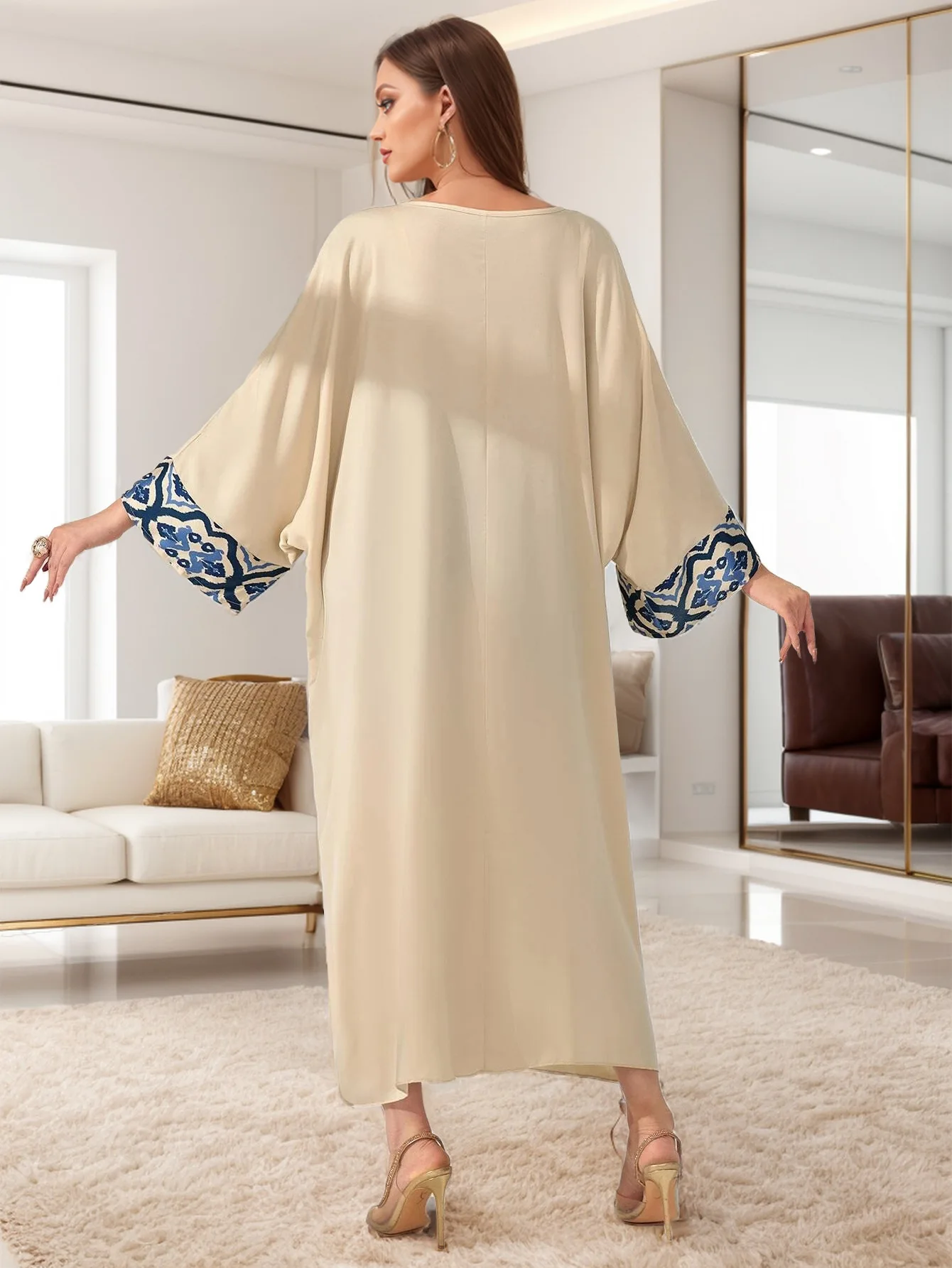 Abayas College de Dubaï pour femmes, robe Maxi, manches chauve-souris, musulman, Turquie, Kaftan arabe, Djellaba, Caftan Marocain, Kebaya