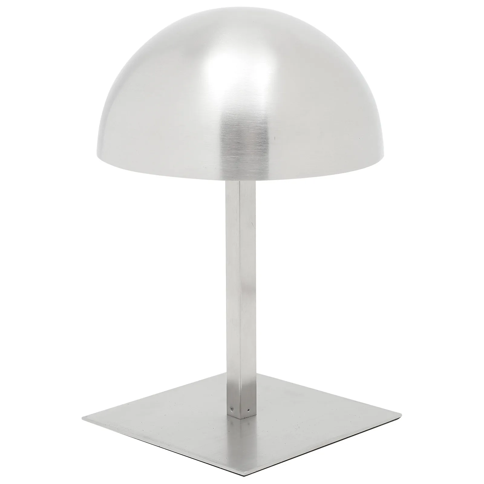 

Adjustable Desktop Metal Hat Stand Stainless Steel Hat Display Holder Space Saving Rack for Hats Store Display Stand