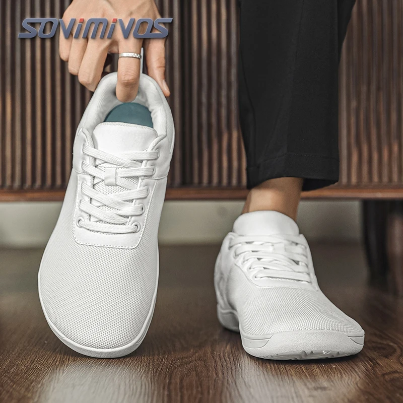 

Unisex Wide Toe Barefoot Shoes for Men Women Outdoor Trail Running Minimalist Walking Shoes Lightweight and Breathable Tenis Man