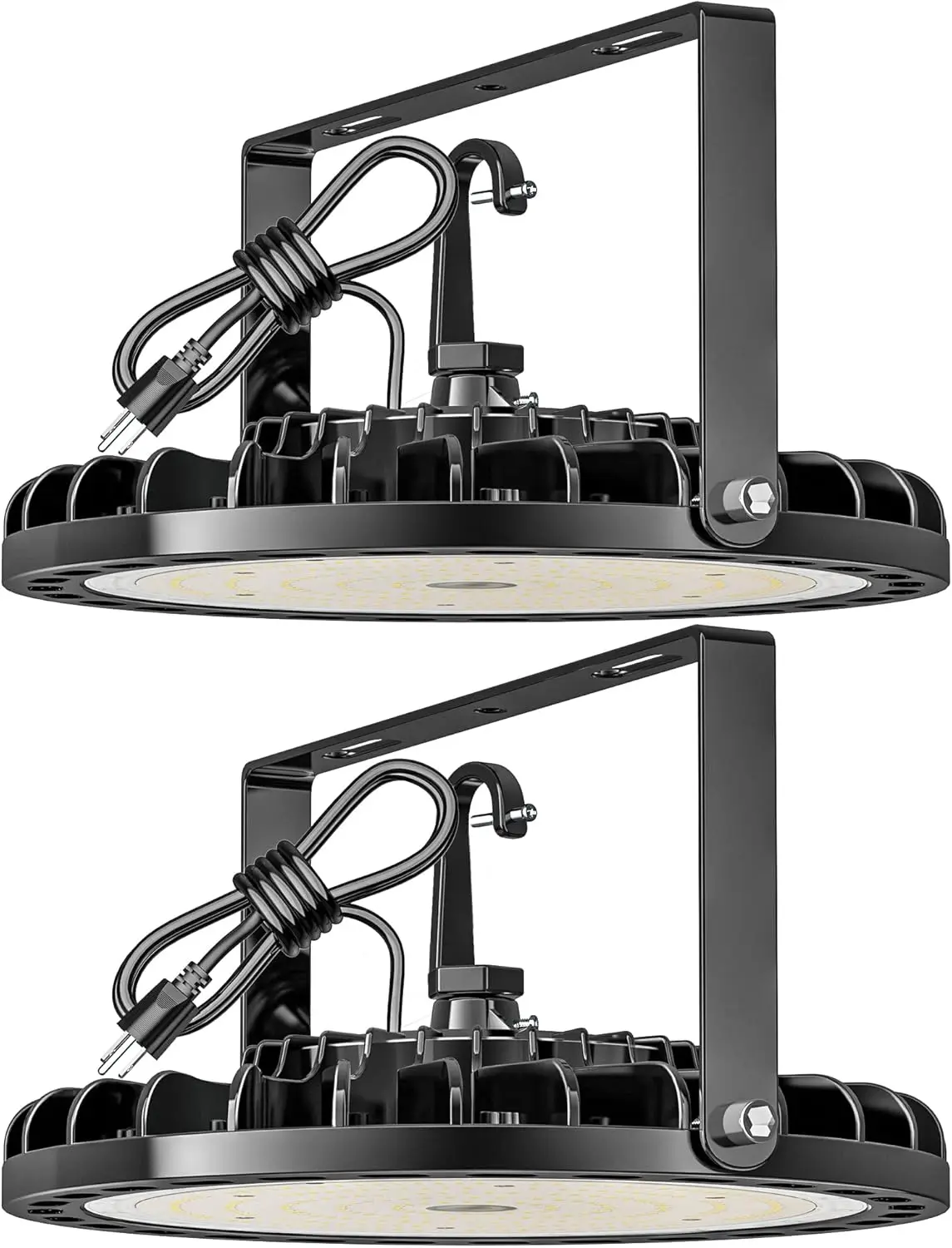 Lámpara LED High Bay de 150W, 22500LM, Luz Diurna 5000K, Resistente al Agua, Tipo UFO, para Almacén, Taller, Garaje