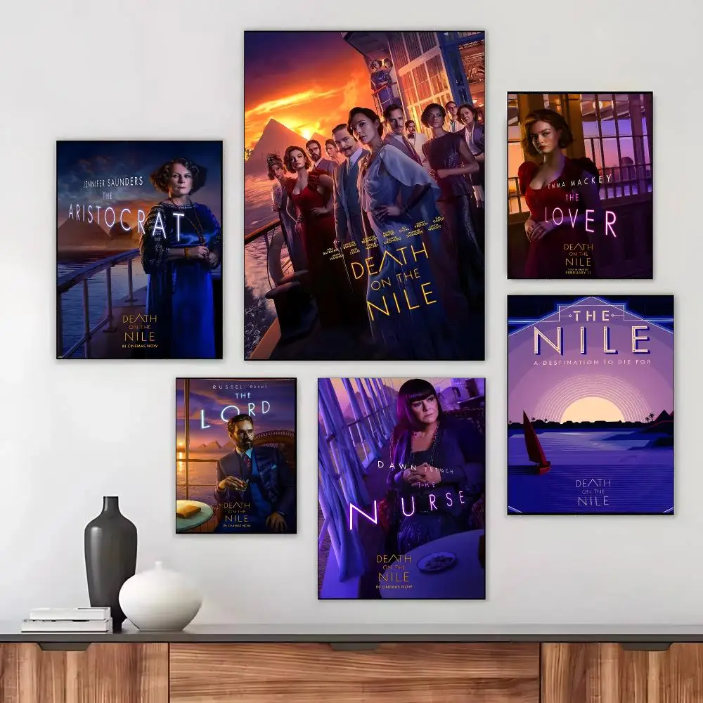 Classic Film D-Death On The Nile Poster Self-adhesive Living Room Bedroom Party Bar Decor Moisture-proof Fade-resistant