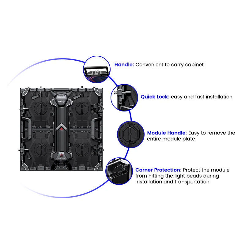 COB Impermeabile Olografico Fold Able Portatile Flessibile Trasparente LED Disp y Accessori Schermo Touch LED Curvo