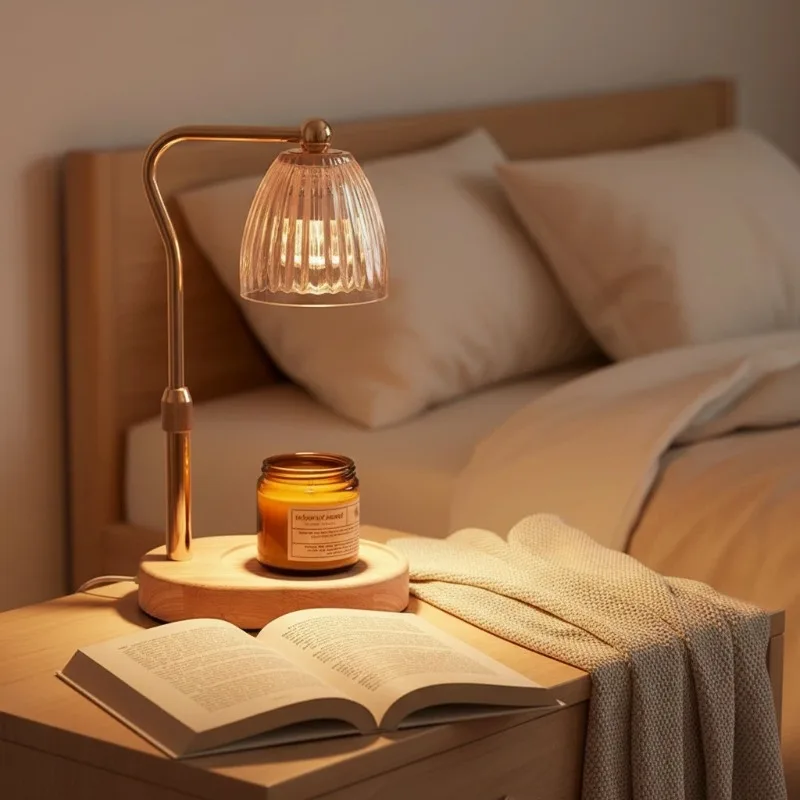 AC-220V Aromatherapie Kerze Heizung Lampe Desodorieren 50W Dimmbare Café Umgebungs Licht Romantische Atmosphäre Desktop Dekorative Lampe