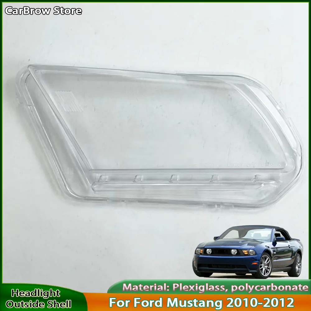 

Front Headlamp Lamp Cover For Ford Mustang 2010 2011 2012 Headlight Shell Transparent Lens Replace The Original Lampshade