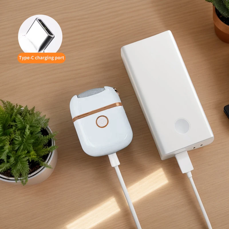 Moedor elétrico de pés, ferramenta de cuidados com os pés para remover pele morta e calosidades, máquina recarregável de cuidados com o calcanhar e pedicure