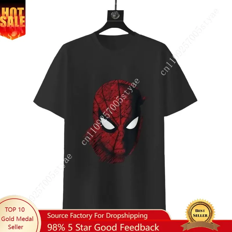 

MARVEL Spider-Man: Far From Home Close Up T-Shirt - Officially Themed 100% Cotton Medium Size Tee for Fans