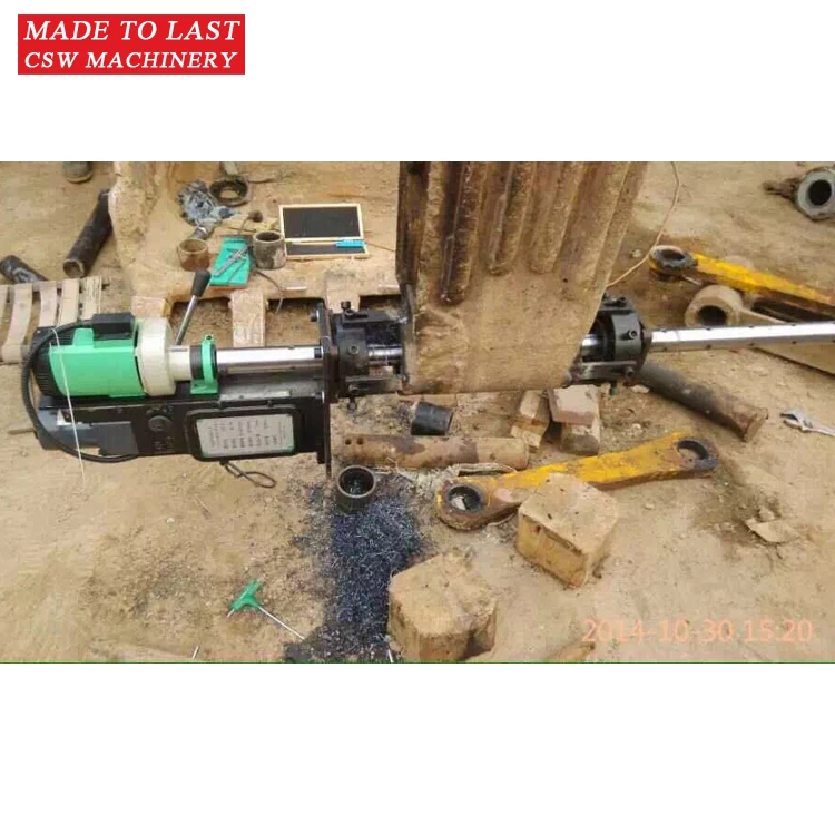 Boring hole drilling machine for construction machine on site repair