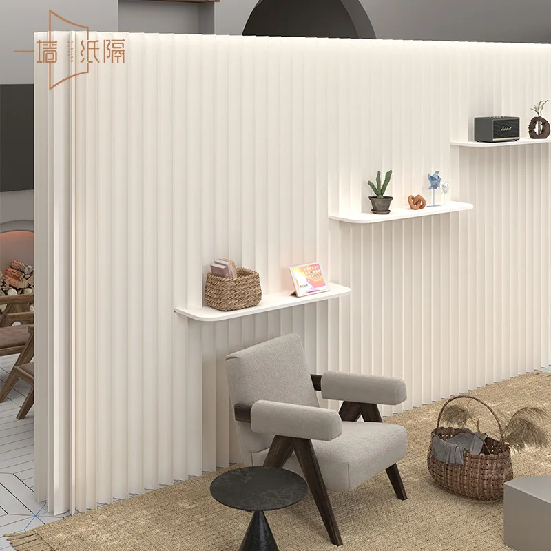 

Customized. Subareas Screens Living Room Interior Storage Movable Live Broadcast Background Folding Paper Screen Partition Room