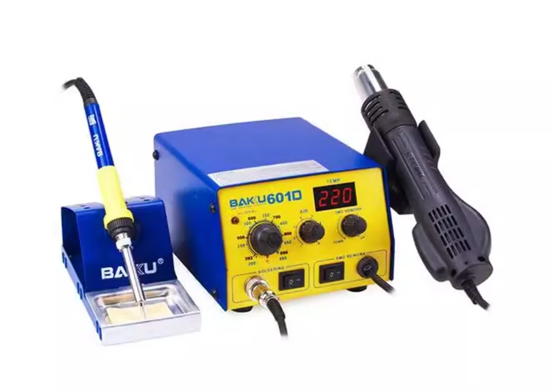 BAKU 601D Hot Air Gun Welding Station Digital Display Phone Maintenance Special 2-in-1 Soldering Iron