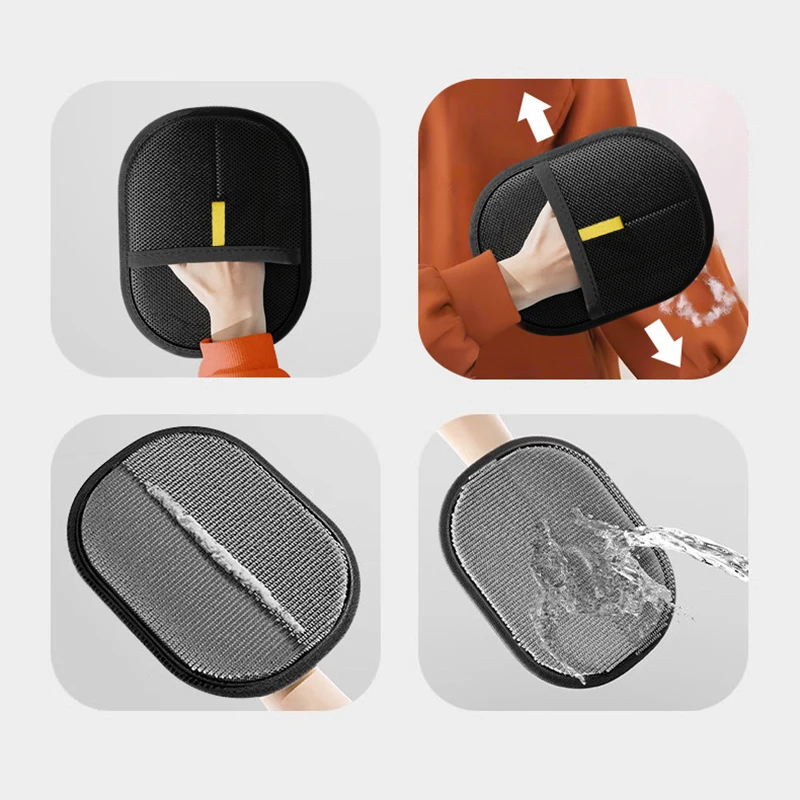 الحيوانات الأليفة القط الكلب تنظيف الشعر الاستمالة قفازات الامتزاز الكهروستاتيكي المنزلية على الوجهين مزيلات الشعر السريع اكسسوارات الحيوانات الأليفة