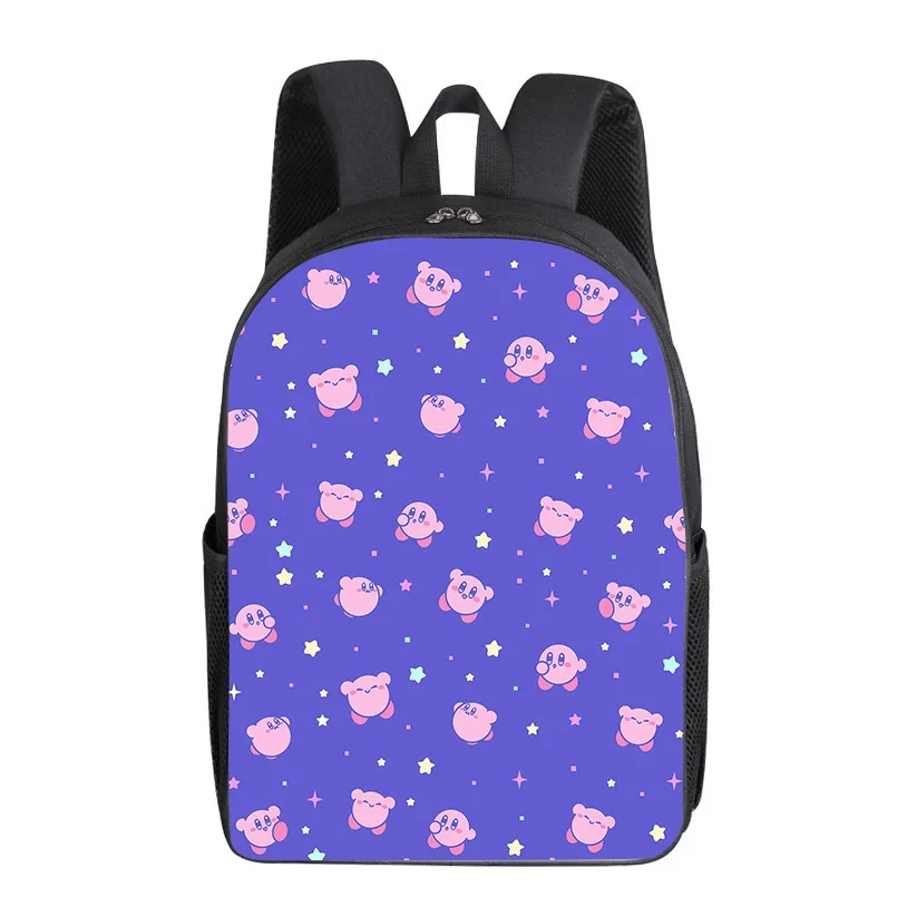 Star Kirbys Teenage Backpack Game Cute Cartoon Print Student Novel Child Back To School Bag Supplies Men Women Official Knapsack