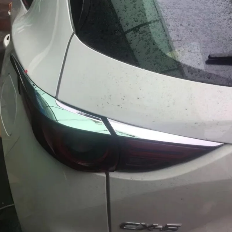 لمازدا CX5 CX-5 KF 2017 - 2021 ABS الجبهة العلوي مصباح الجفن غطاء شرائط الضوء الخلفي الحاجب الزخارف سيارة ملصق