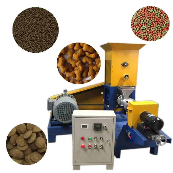 fine workmanship	floating feed processing machine	homemade pellet extruder machine	fish feed puffing machine