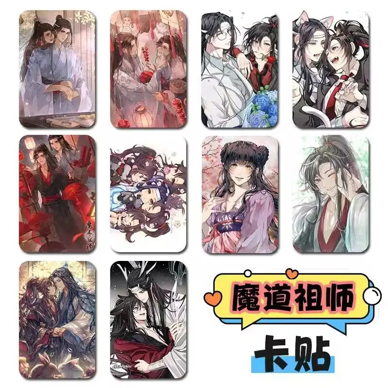 Mo Dao Zu Shi Cute Anime Card Stickers Tian Guan Ci Fu Hua Cheng Cartoon Figure Sticker For Phone Laptop Luggage Decoration