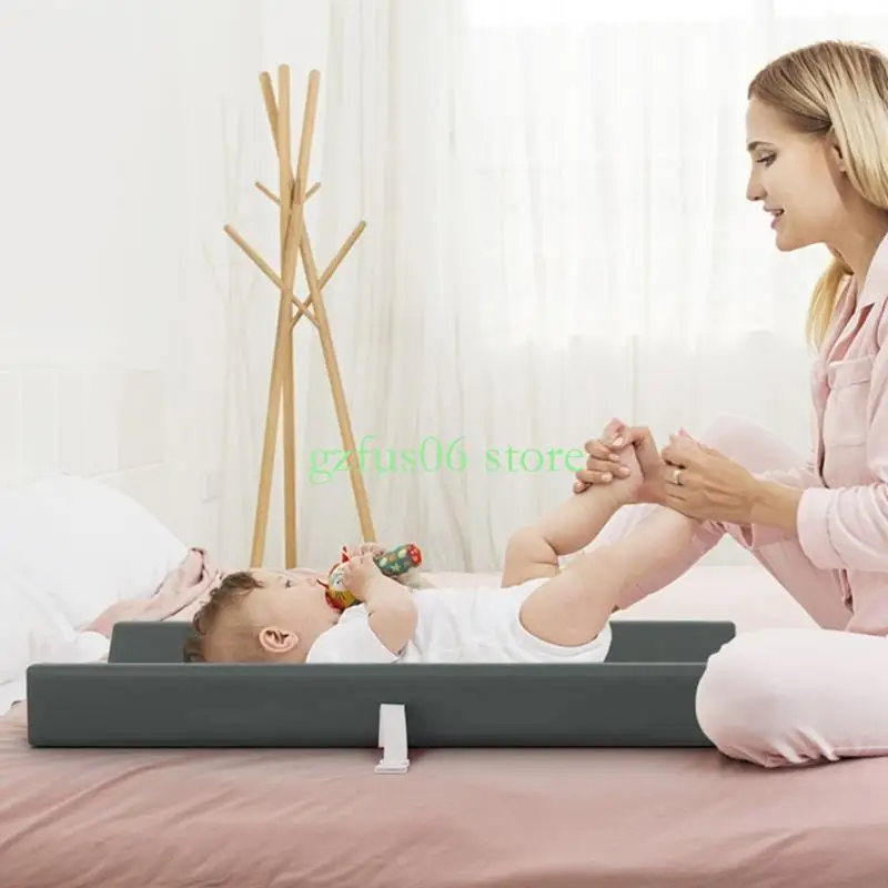 D5QF Babybedje Matrasbeschermer Pad Antislip Waterbestendig Nappy Aankleedkussen Mat voor Peuterbed Herbruikbaar en Zacht