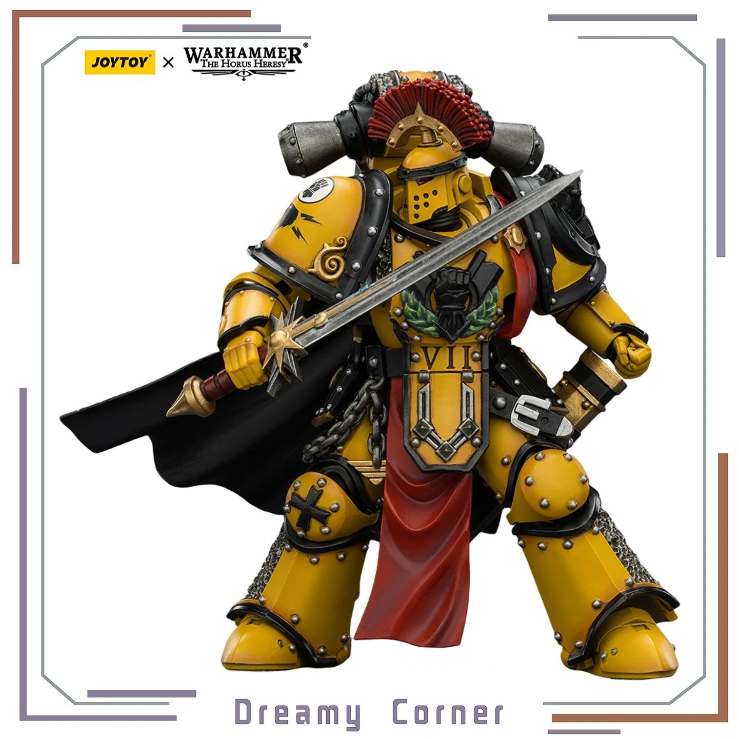 【pre-sale】joytoy-warhammer-the-horus-heresy-imperial-fists-legion-praetor-in-mk-iii-armor-with-power-sword-1-18-action-figure