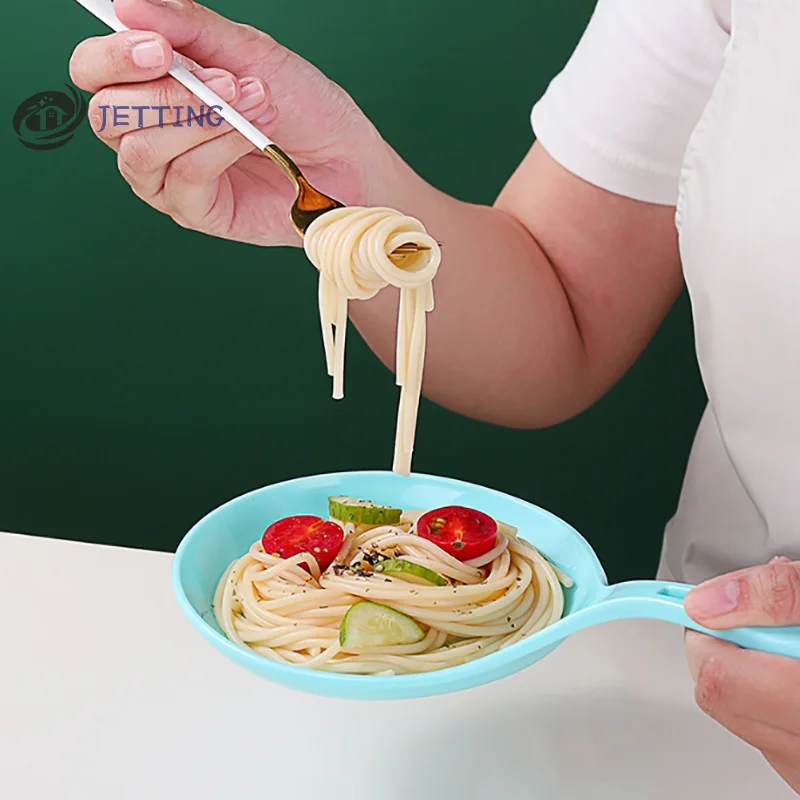 Korean Handheld Dish Fashion White With Handle Large Spoon Tray Fries Fried Chicken Snack Plate Fruit Dessert Cake Platter New