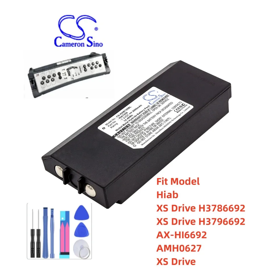 Crane Remote Control Battery For Hiab:HIA7220,XS Drive H3786692,XS Drive H3796692,AX-HI6692,AMH0627,XS Drive,--2000mAh / 14.40Wh