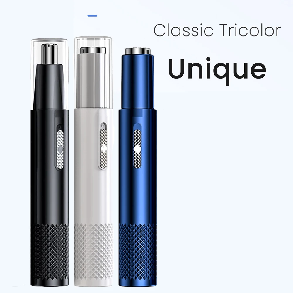 2 In 1 Electric Nose Hair Trimmer  for Men Rechargeable Nose Hair Clippers Portable Ear Hair Removal Multi-kinetic Shaving Tools