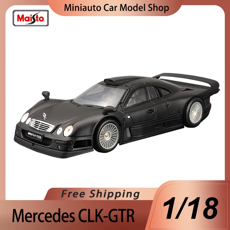 

New In Stock Maisto 1:18 Mercedes-Benz Clk-Gtr Alloy Miniature Diecast Model Benz Sports Alloy Luxury Vehicle Toys Car Kids Gift