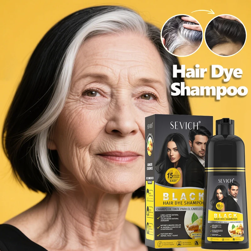 

Hair Dye Shampoo Instant Coloring Shampoo Natural Black Cover Gray for Men Women Hair Dye Herbal Hair Coloring Cream Hair Color
