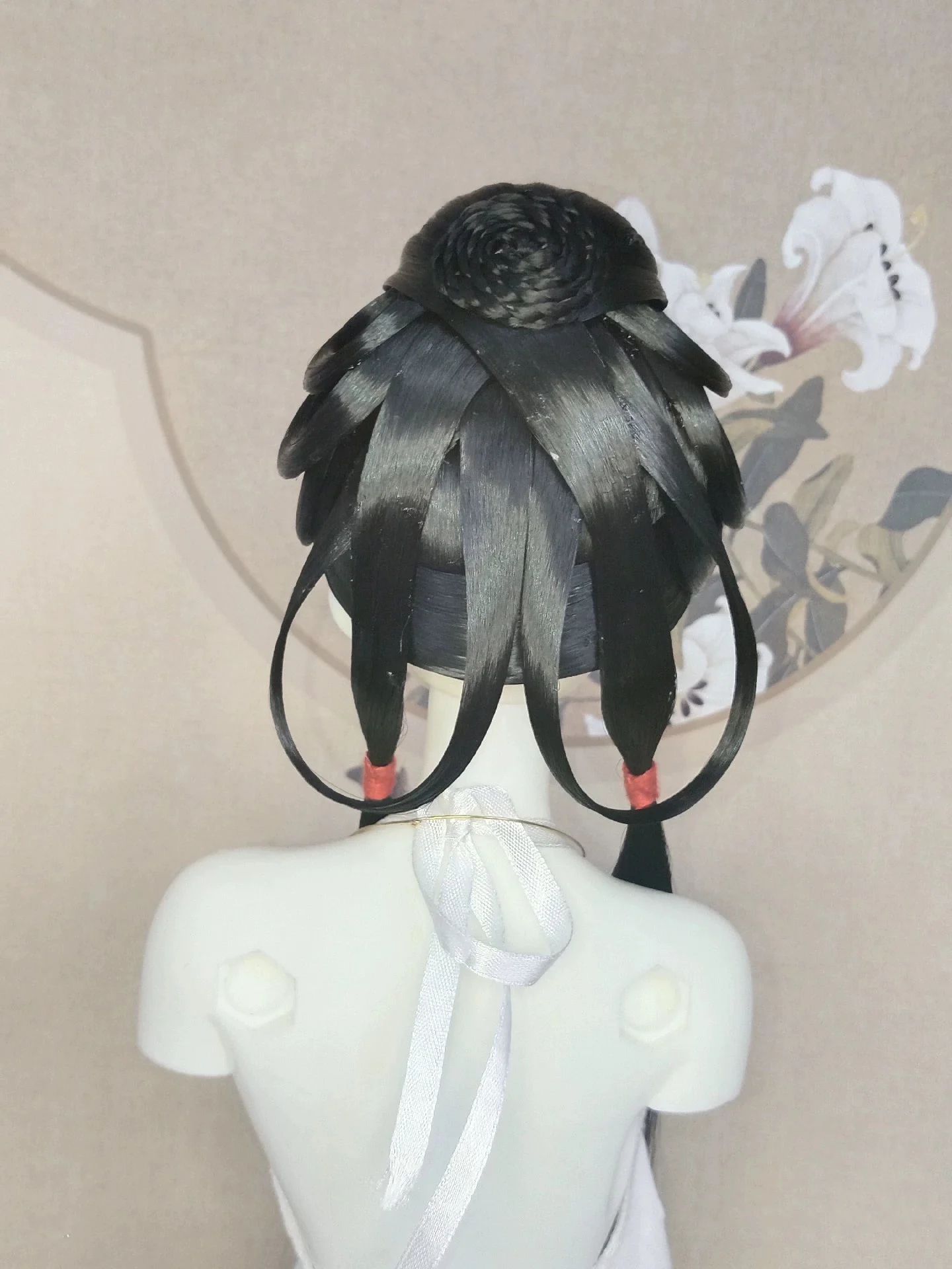 1/6 1/4 1/3 ตุ๊กตา BJD วิกผมโบราณเครื่องแต่งกายฮันฟูสไตล์วินเทจผมยาววิกผมนางฟ้าสำหรับ YOSD MSD SD13 SSDF ลุงอุปกรณ์เสริม A1765