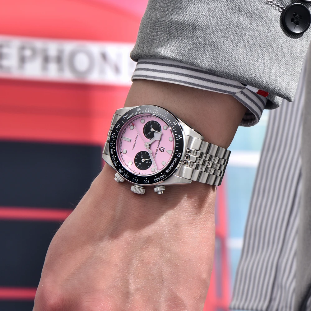 2026 New PAGANI DESIGN Panda Men's Watches Top Luxury Quartz Watch For Men Speed Sports Chronograph Wristwatches AR Sapphire Stainless Steel Waterproof Luminous Man Gift Clock