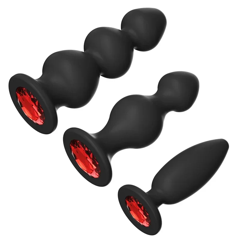 المكونات الشرج سيليكون للنساء الشرج المهبل المتوسع القاع مع الماس الملون لعبة الجنس الكبار ألعاب زوجين أداة المنتجات المثيرة