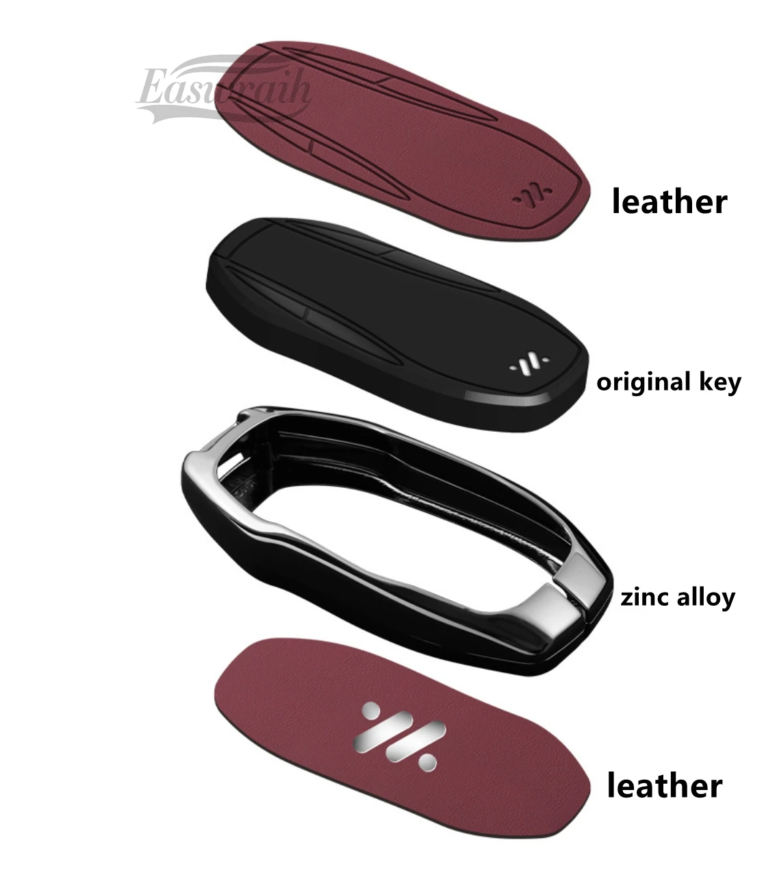 Car Zinc Alloy Leather Key Case Cover Holder Chain For IM LS6 MAX LS7 PRO L7 Dynamic Interior Accessories Decorations