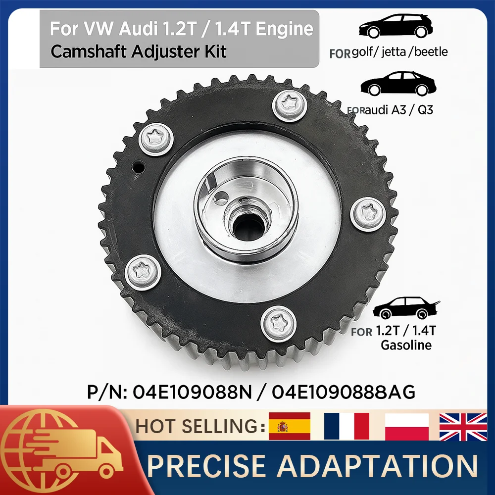 

Intake & Exhaust Camshaft Adjusters For VW Audi A3 Jetta Golf Beetle Q3 1.2T 1.4T 04E109088N 04E109088AG Timing Gear Kit