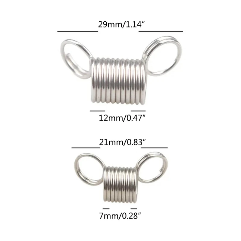 10 Pcs Bead Stoppers Stainless Steel Tension Spring Bead Wire Ends Jewelry Making Tools to Prevent Beads from Falling