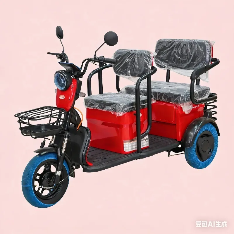 The new 2026 multifunctional electric tricycle is equipped with LCD meters and lens headlights, CE-certified