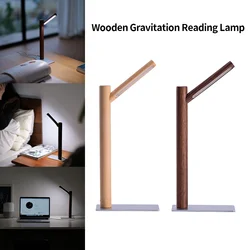 LED Wood Desk Reading Lamp Wood Creative Branches Table Lamp Eye Protection 360° Rotate Study Room Light Magnetic Bedside Office