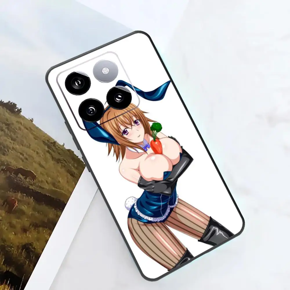 Hentai cute girls Phone Case For Xiaomi 14 Ultra 14 13T 13Pro 13 12T 12 11T 11i 11 Black Silicone Case