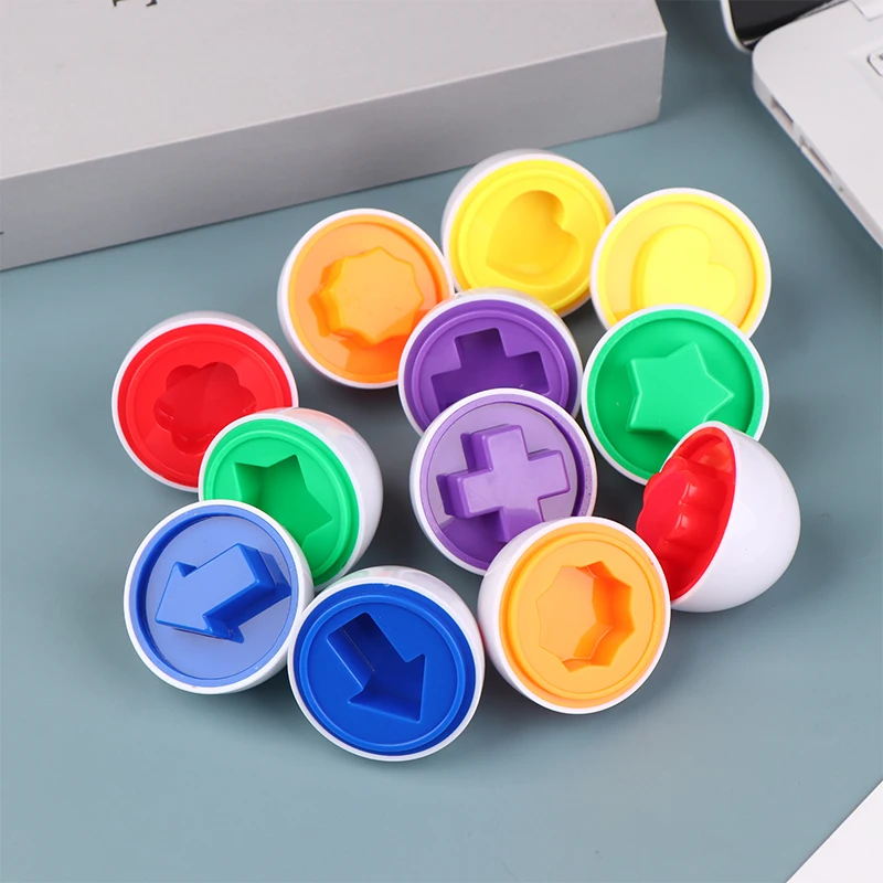 1Pc Eier Form Montessori Passenden Farbe Pädagogisches Spielzeug für Baby und Kleinkinder Anerkennung Sortierer Puzzle Lernen Spielzeug Geschenk